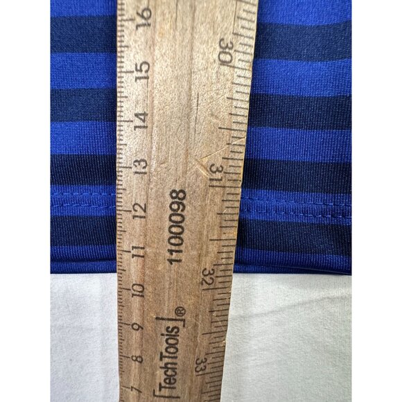 Nike Golf Polo Striped Shirt size XL Blue/Black - Picture 8 of 8